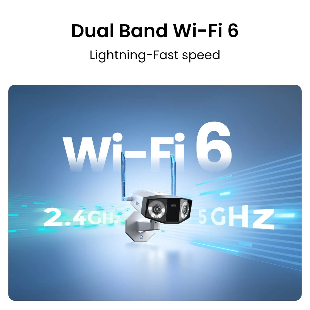 Reolink Duo Series WiFi 8K 16MP Dual Lens Outdoor Security Camera CCTV IP Camera Smart Detection Home Video Security Protection