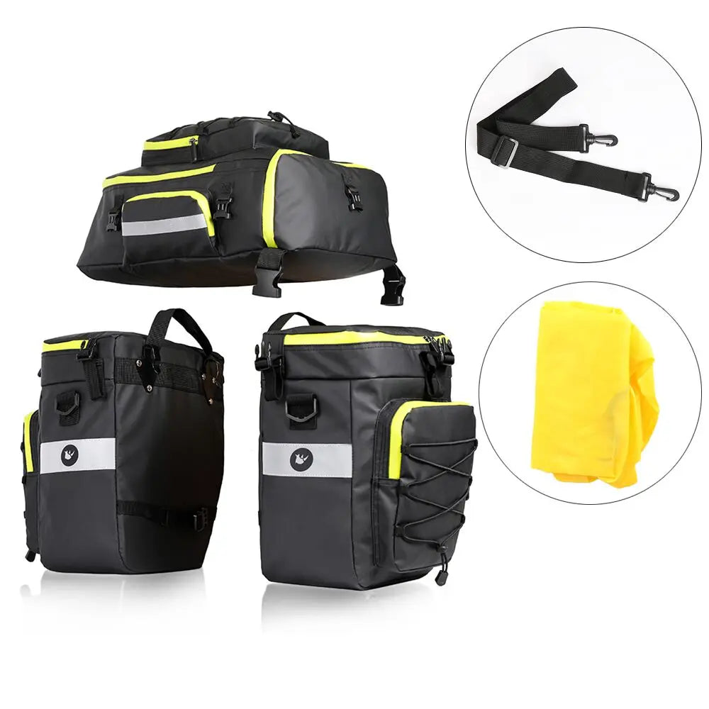 Rhinowalk 3 in 1 Bike Pannier Bag for Mountain Cycling