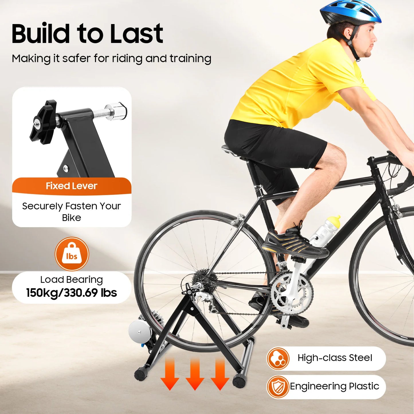 Bicycle Fluid Trainer Stand For 26-29 Inch Bikes