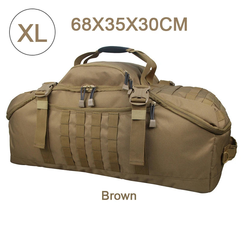 QCN Travel Bag Molle Tactical Gym Duffle For Camping
