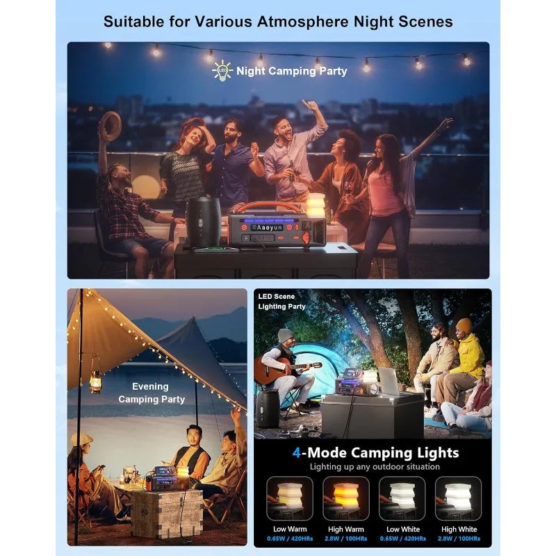 Hign-concerned Portable Power Station 300W Solar Generator