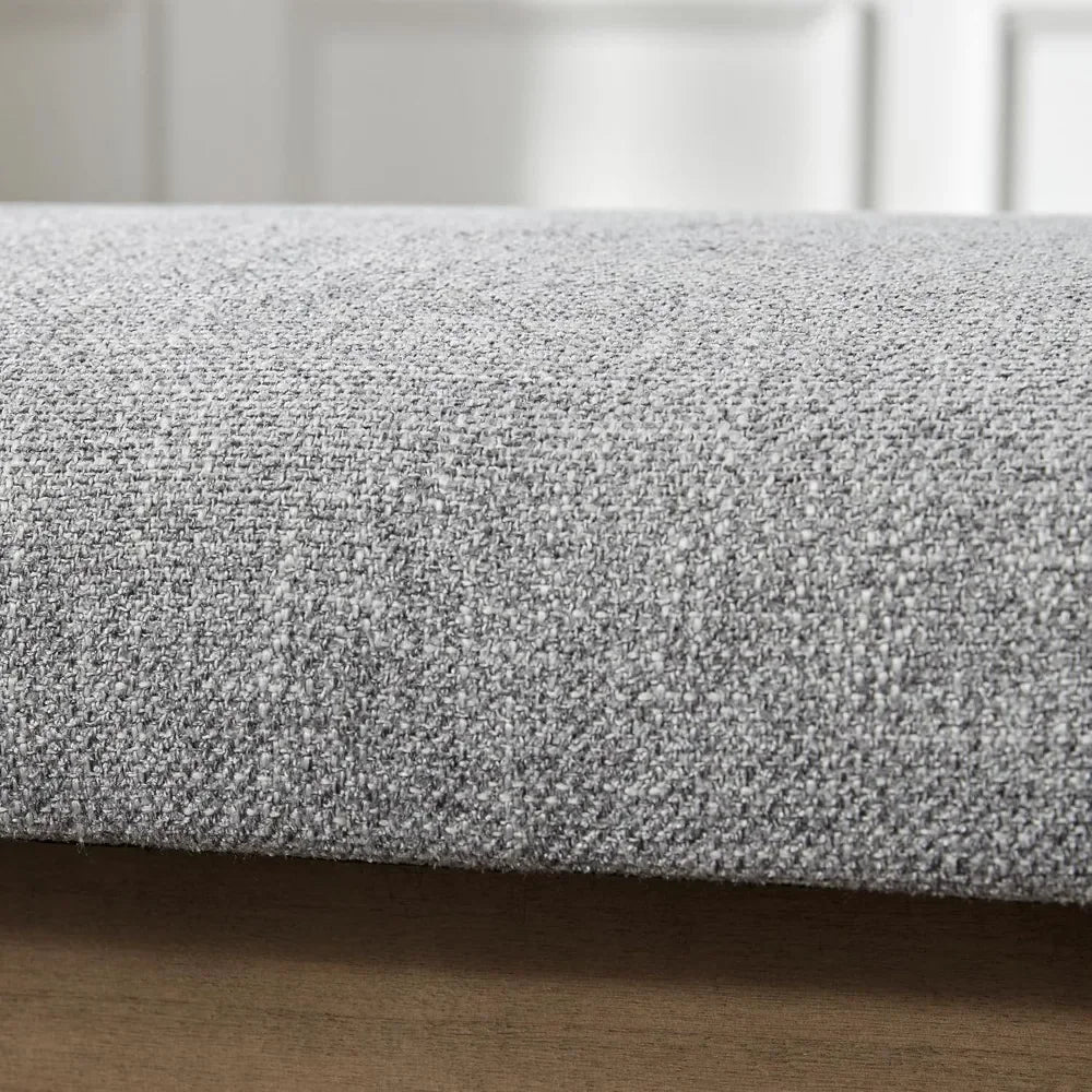 Entryway Bench, End of Bed Bench, Chenille Upholstered Shoe Bench for Bedroom, Ottoman Bench with Solid Wood Shelf, Storage Benc