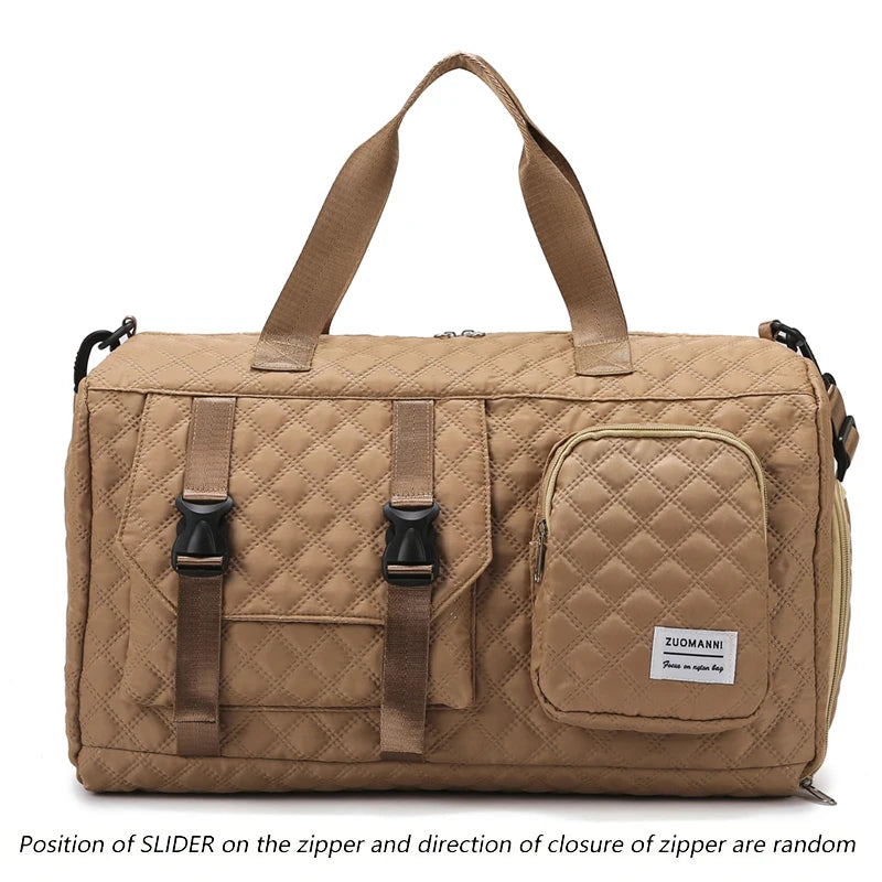 Durable Nylon Travel Duffle Bag Portable Gym Shoulder Bag