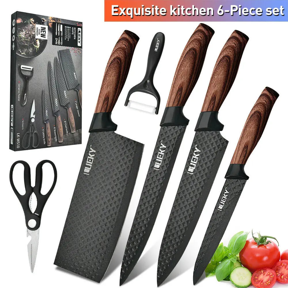 Ruiguan Kitchen Knife Set Stainless Steel Forged Chef