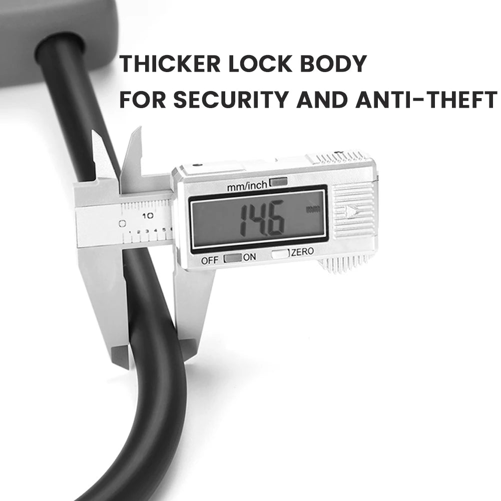 Bicycle U Lock with Mounting Bracket Bicycle U-shaped Lock with 2 Keys Bicycle U-Lock for Road Mountain Electric Bike