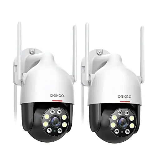 DEKCO 3MP PTZ WiFi Camera Outdoor Wireless Security Dome Camera Motion Detection 2-Way Audio Full Color Night Vision CCTV Camera
