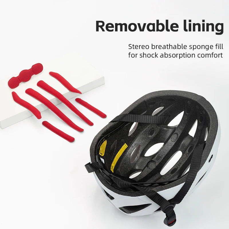 ROCKBROS Lightweight Cycling Helmet with Goggles for Safety