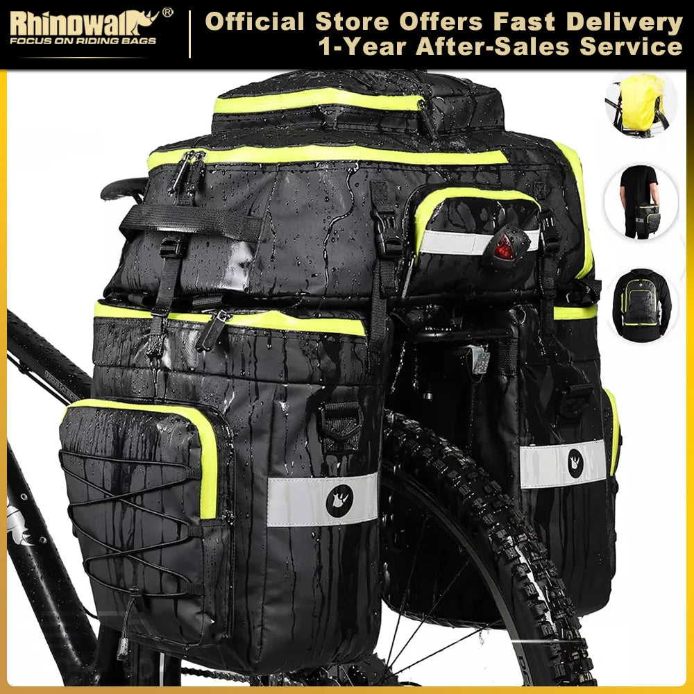 Rhinowalk 3 in 1 Bike Pannier Bag for Mountain Cycling