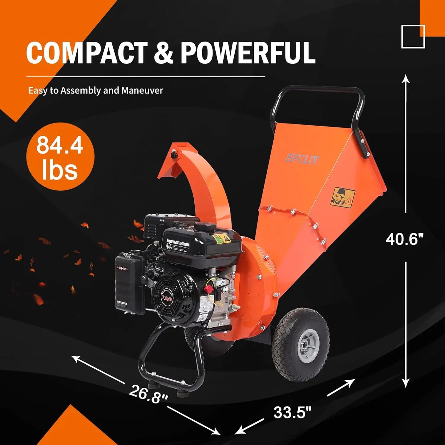 XMSJ C30 Lite Wood Chipper Shredder Mulcher Heavy Duty