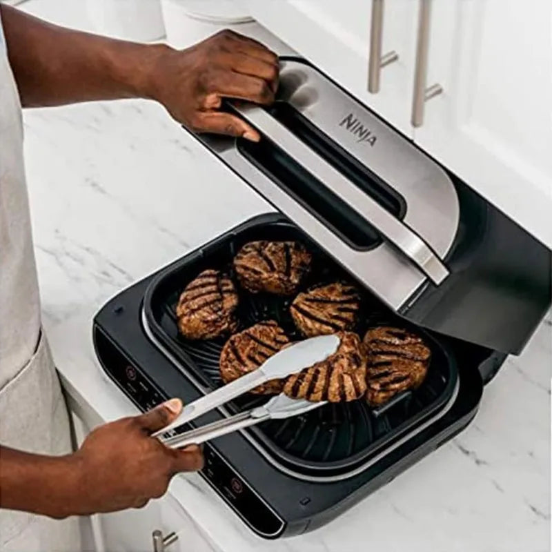 Ninja Foodi 5 In 1 Indoor Grill and Air Fryer with Surround Searing, Removable Grill Gate, Cooking Pot, and Smoke Control System