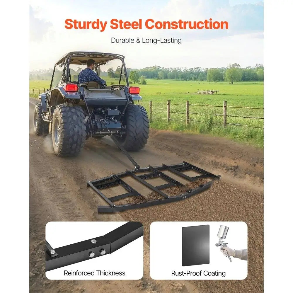 Hign-concerned Drag Harrow Tow Behind Steel Gravel Grader