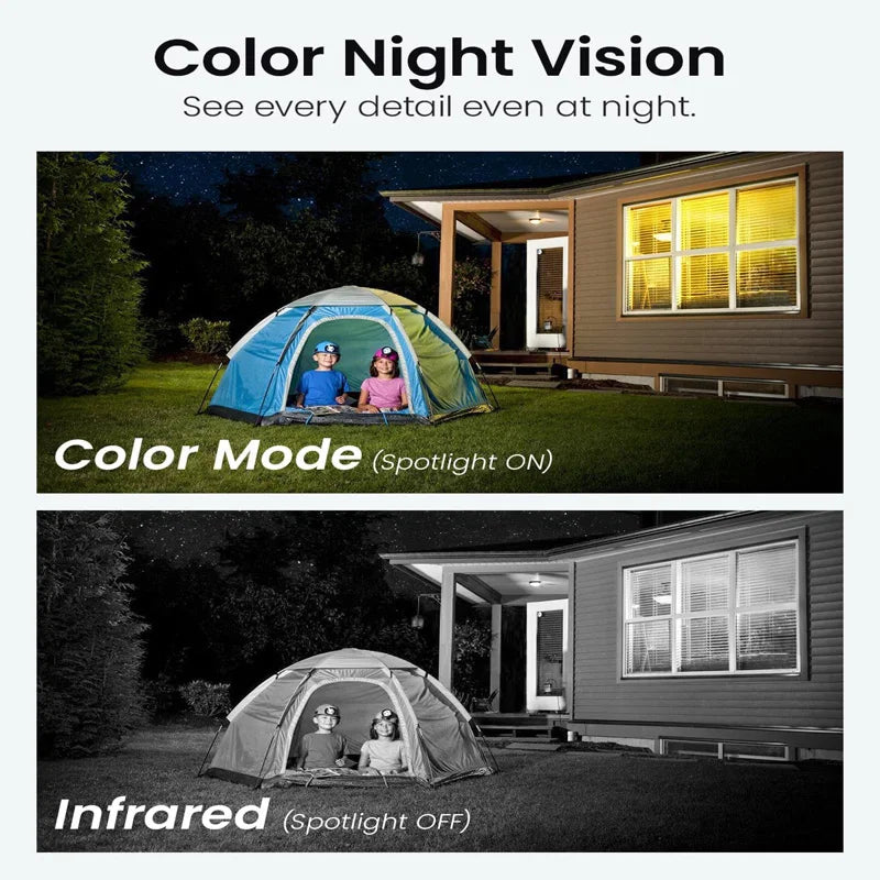 DEKCO 3MP PTZ WiFi Camera Outdoor Wireless Security Dome Camera Motion Detection 2-Way Audio Full Color Night Vision CCTV Camera
