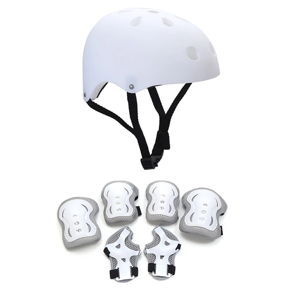 Kids Bike Helmet Knee Elbow Wrist Pads Toddler Helmet with Protective Gear Set for Bicycle Cycling Skateboard Scooter Skating