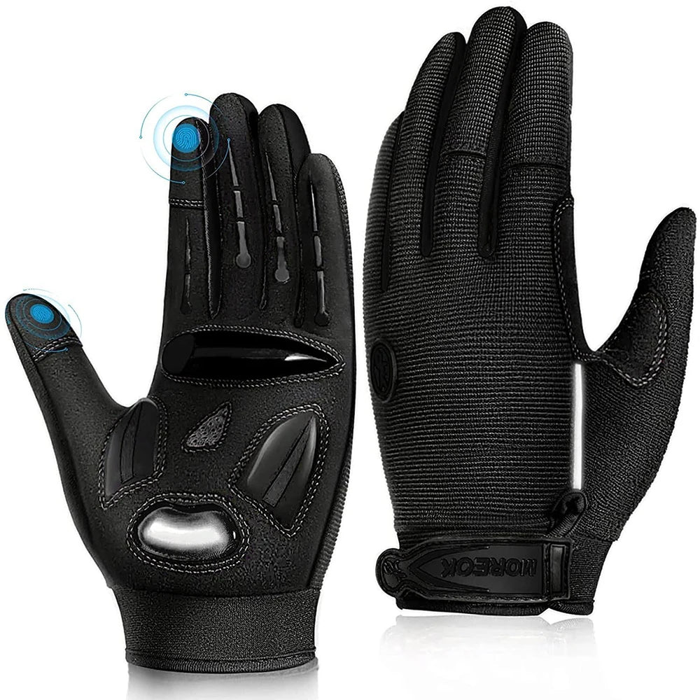 MOREOK Racing MTB Gloves Breathable Non Slip Touchscreen