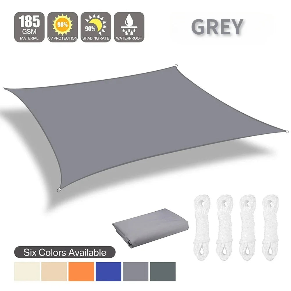 Waterproof Sun Shelter Shade Sail Outdoor Patio Canopy