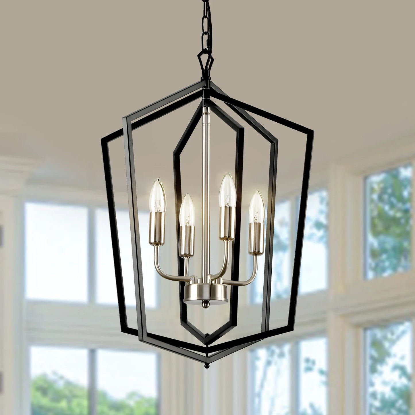LovingC 4 Light Rustic Farmhouse Chandeliers Pendant