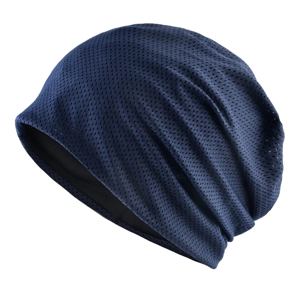 Unisex Breathable Polyester Skull Cap For Sports Running