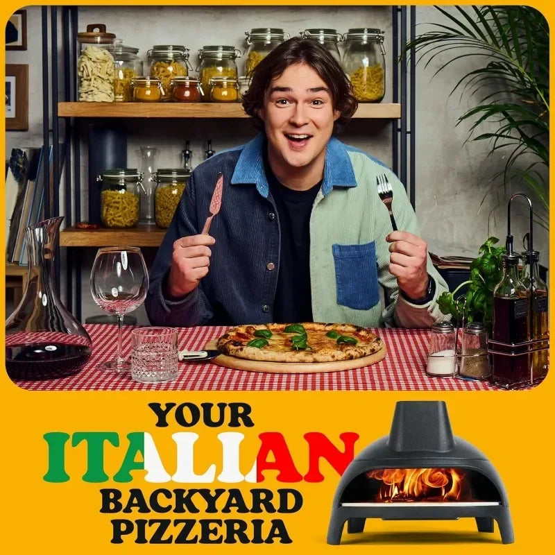 Cast Iron Outdoor Wood Burning Oven with Pizza Stone