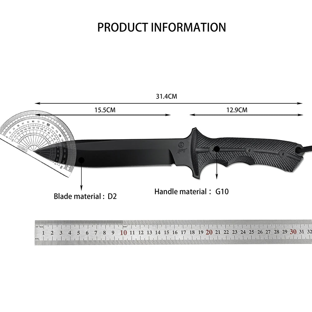 Chris Reeve Green Beret D2 Steel Tactical Fixed Blade Knife