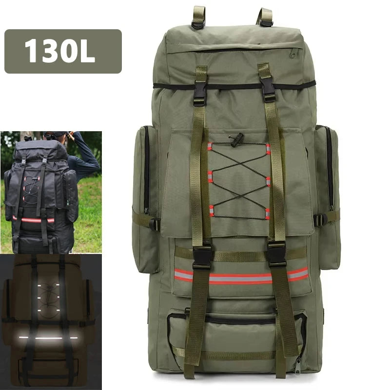 50L 130L Hiking Backpack for Camping and Outdoor Adventures