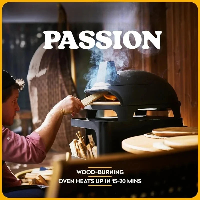 Cast Iron Outdoor Wood Burning Oven with Pizza Stone