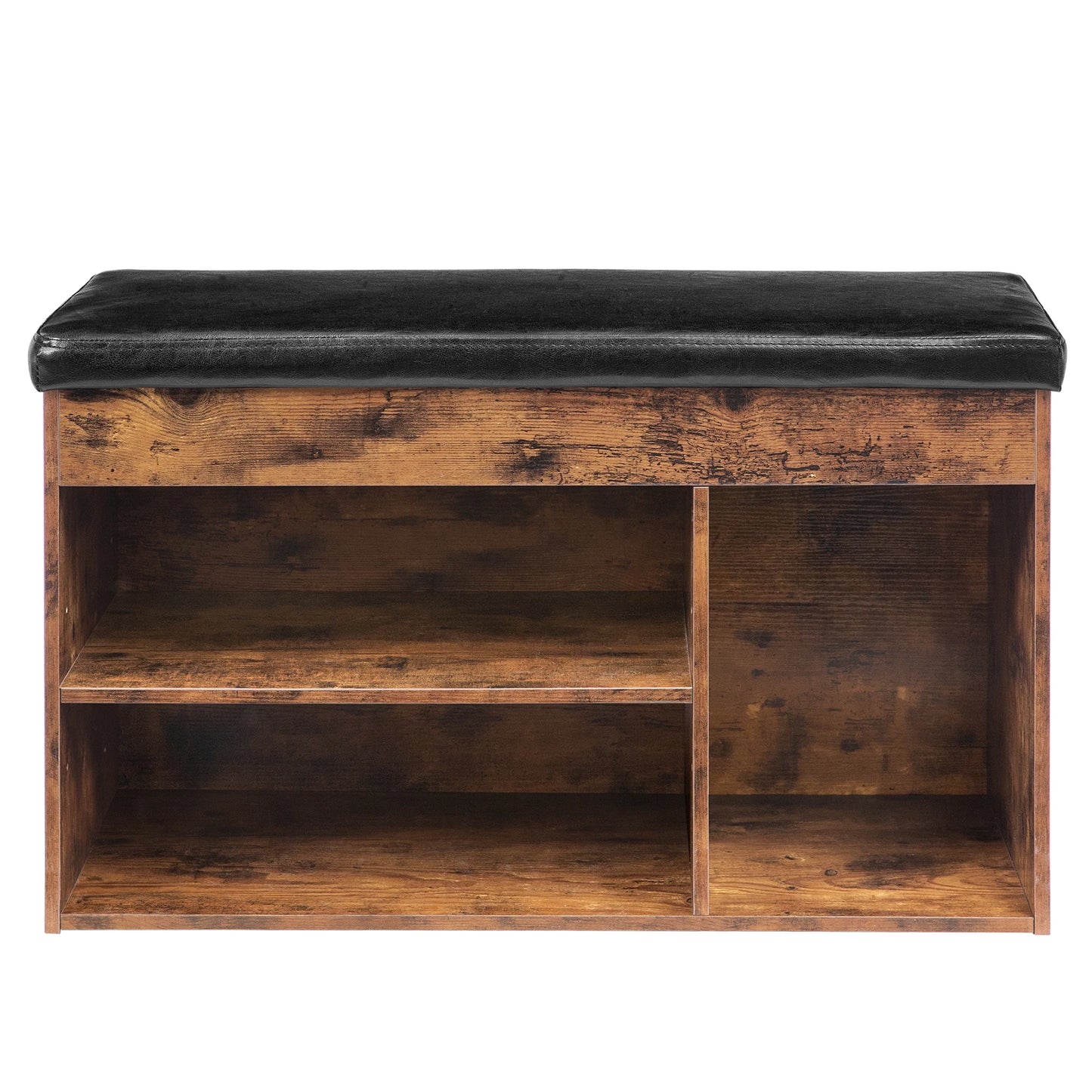 Shoe Storage Bench with Padded Cushion, Entryway Bench with Flip-Open Storage Box stools & ottomans, Shoe Rack