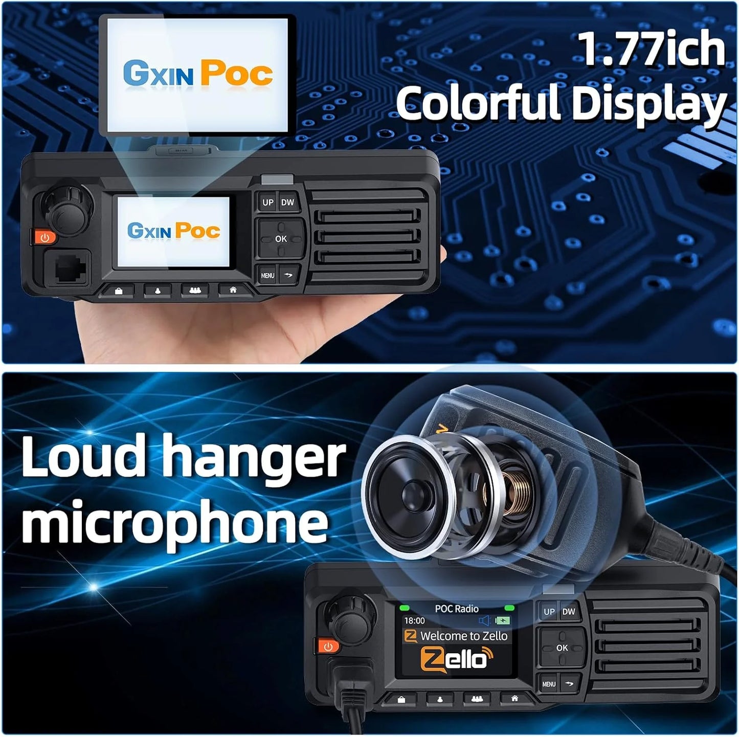 2PCS AIRITON AI-828 Network Mobile Car Walkie Talkie Global POC Radio Unlimited Distance Bluetooth WIFI US SIM Card FOR Hunting