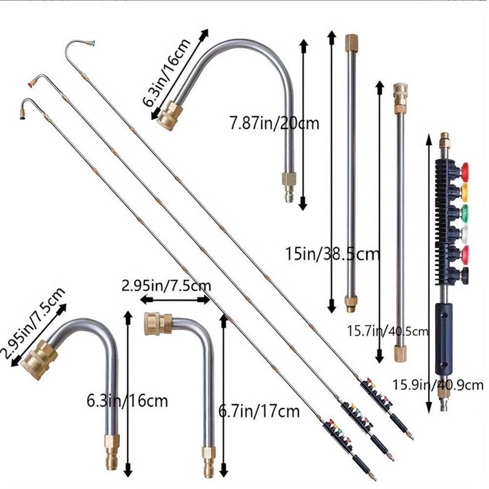 APWIKOGER Pressure Washer Lance Extension Set 4000 PSI