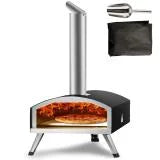 VEVOR 12 Inch Portable Wood Fired Pizza Oven for Outdoors