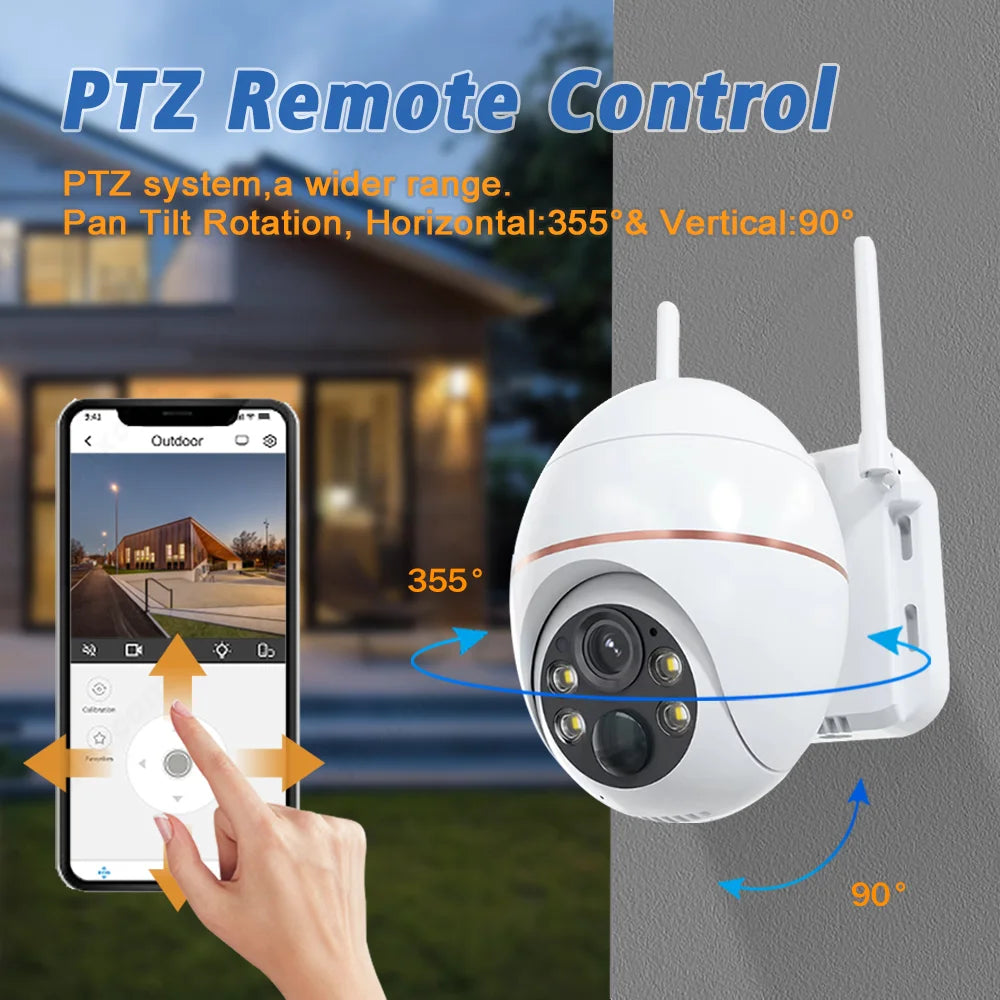 EseeCloud App 5MP 4G Solar Camera Battery Power waterproof Outdoor Security Camera Motion Detection Color Night Vision IP Camera