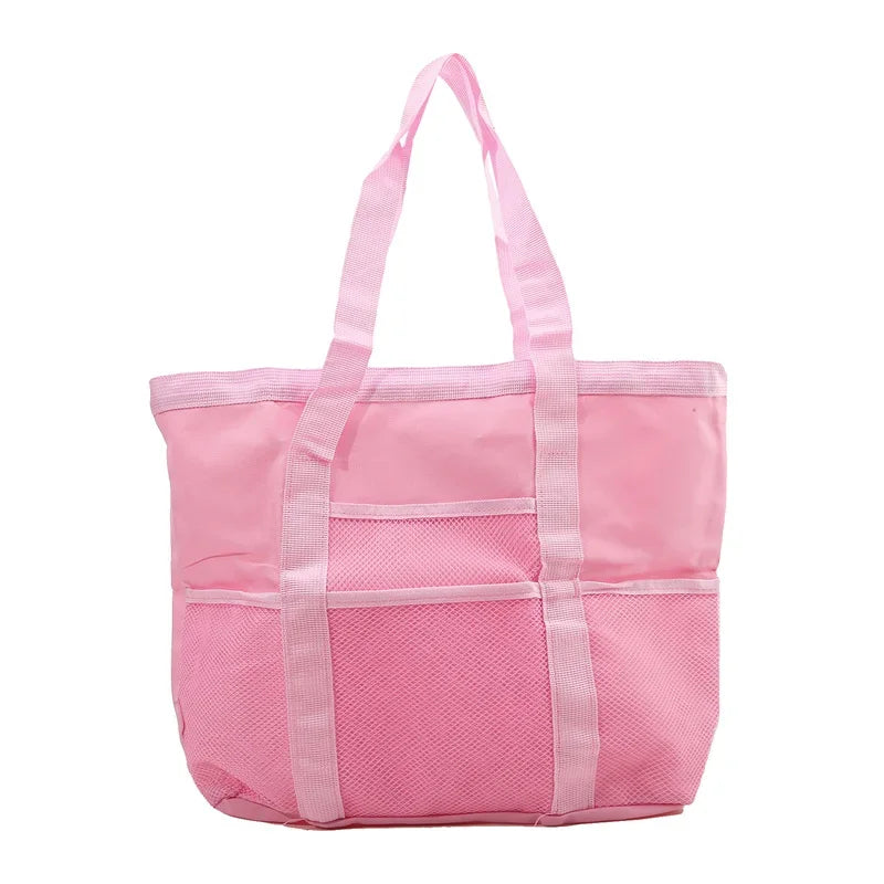 Mesh Beach Bag Waterproof Sandproof Large Tote For Women