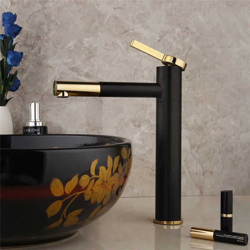 JIENI Bathroom Basin Faucet Vessel Sink Mixer Deck Mounted