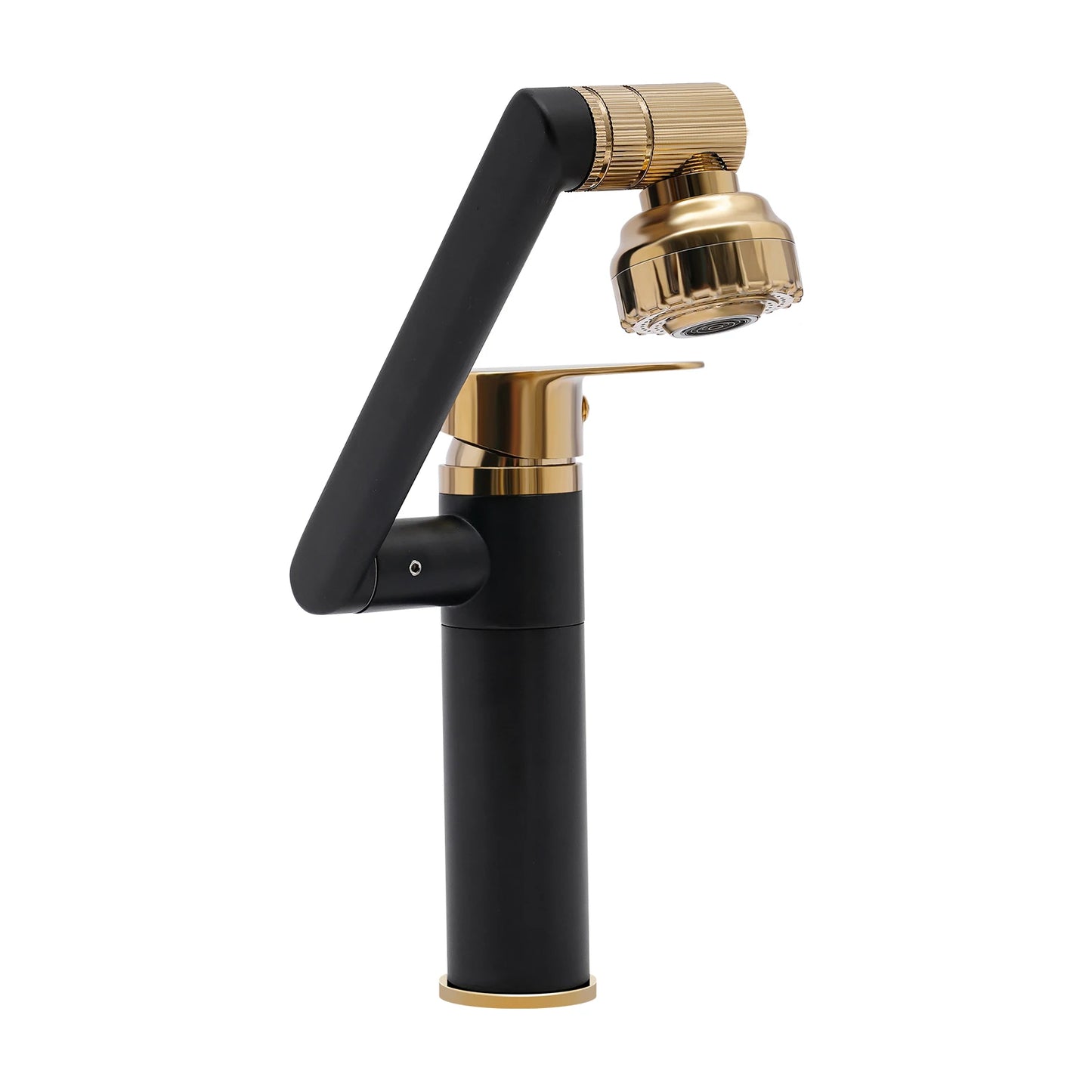 Bathroom Sink Faucet with 360° Swivelling, 2 Water Outlet Modes Hose Connection, Multifunctional Rotating Tap, for Home Use, RVs