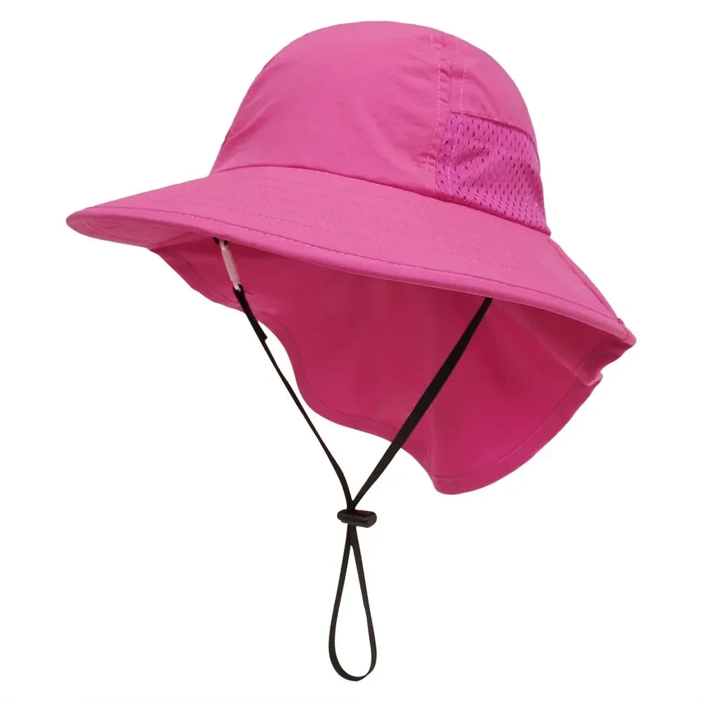 Baby Sun Hat Unisex Bucket Hat Adjustable For Girls Boys