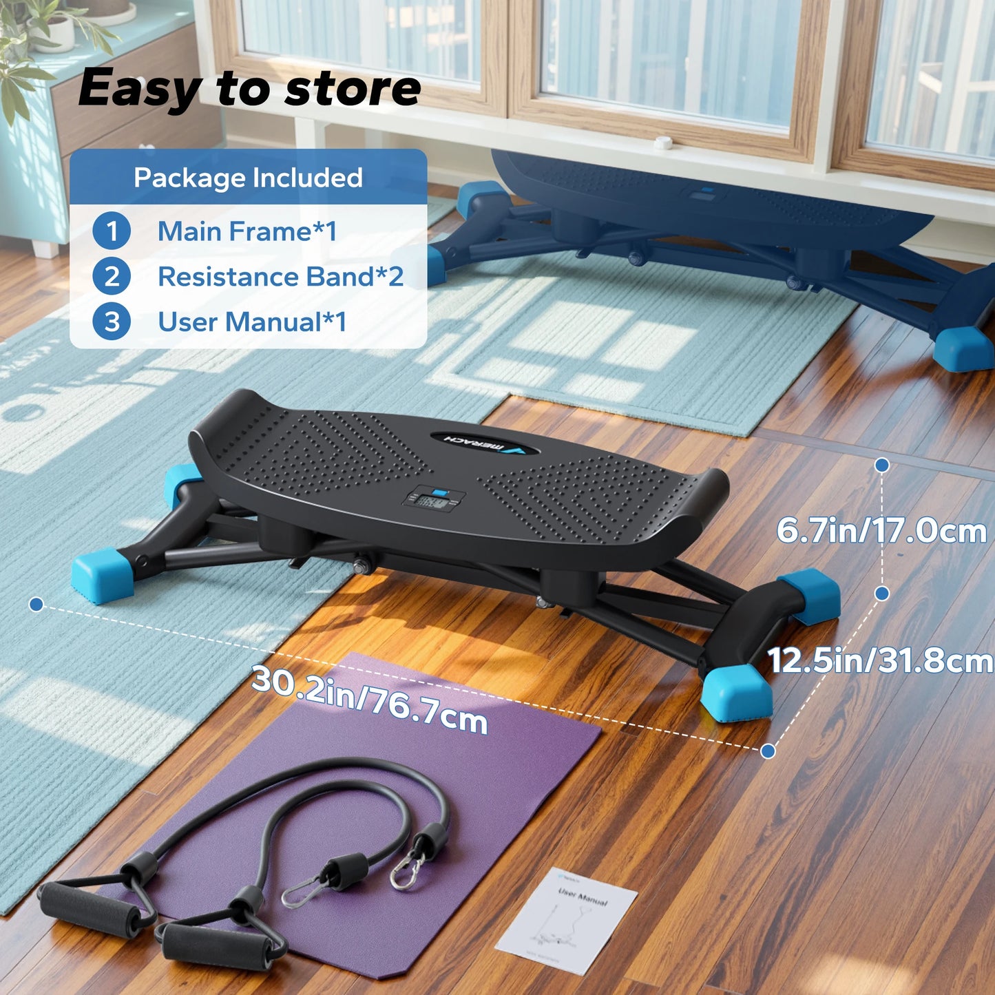 Merach Ski Machine Simulated Ski Training Cardio Fitness