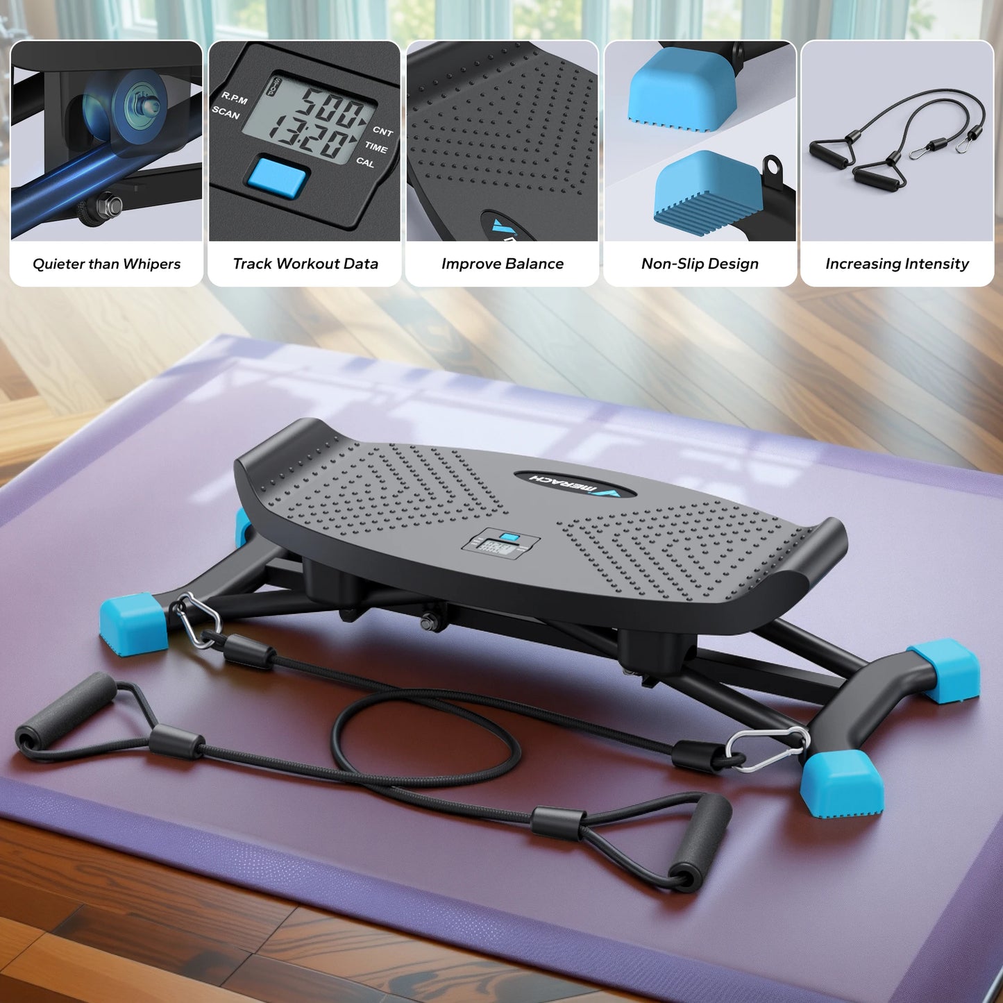 Merach Ski Machine Simulated Ski Training Cardio Fitness