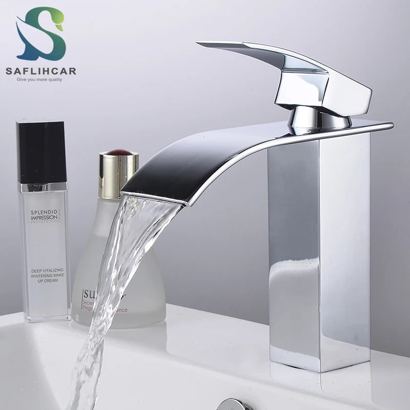 SAFLIHCAR Brass Single Hole Deck Mounted Basin Faucet