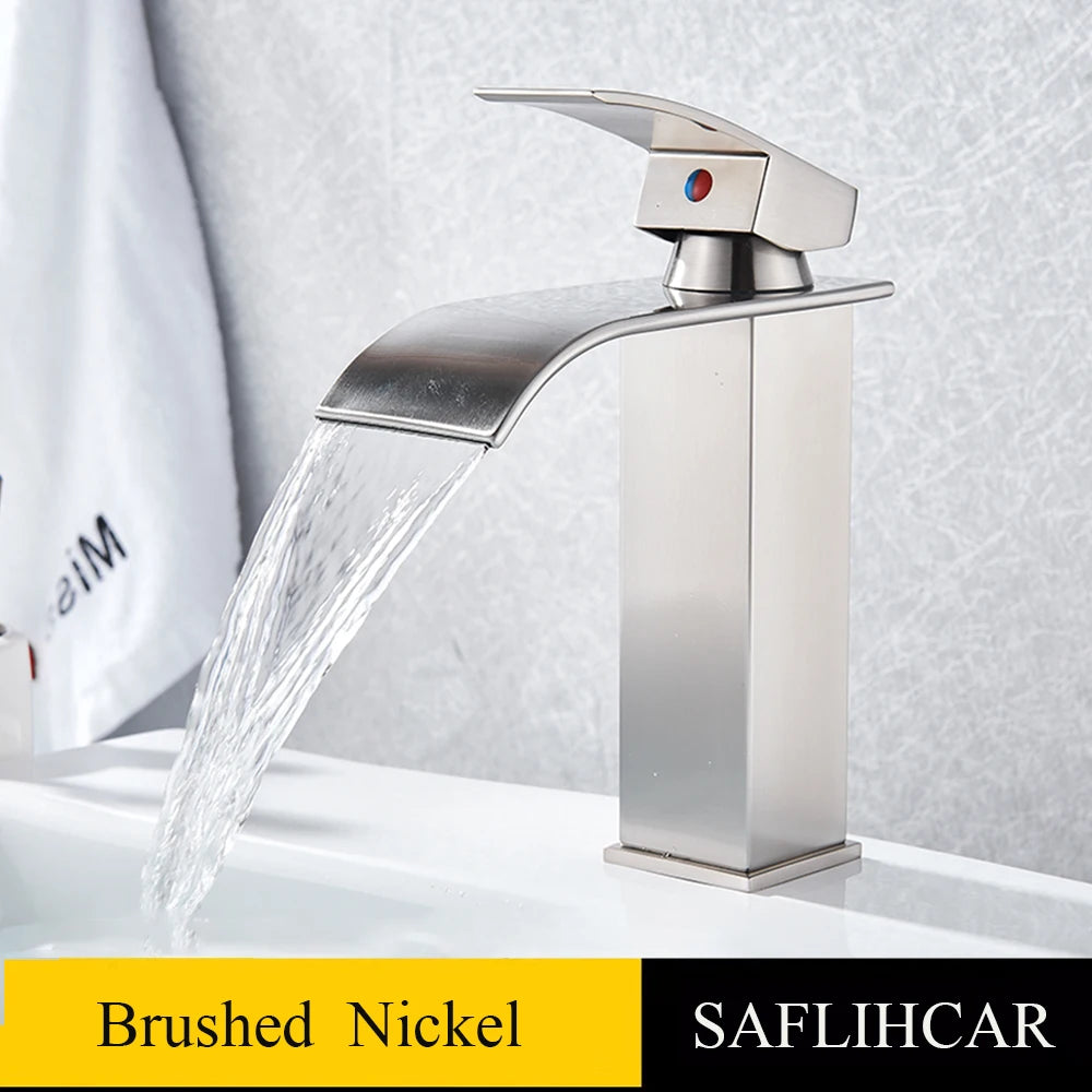 SAFLIHCAR Brass Single Hole Deck Mounted Basin Faucet
