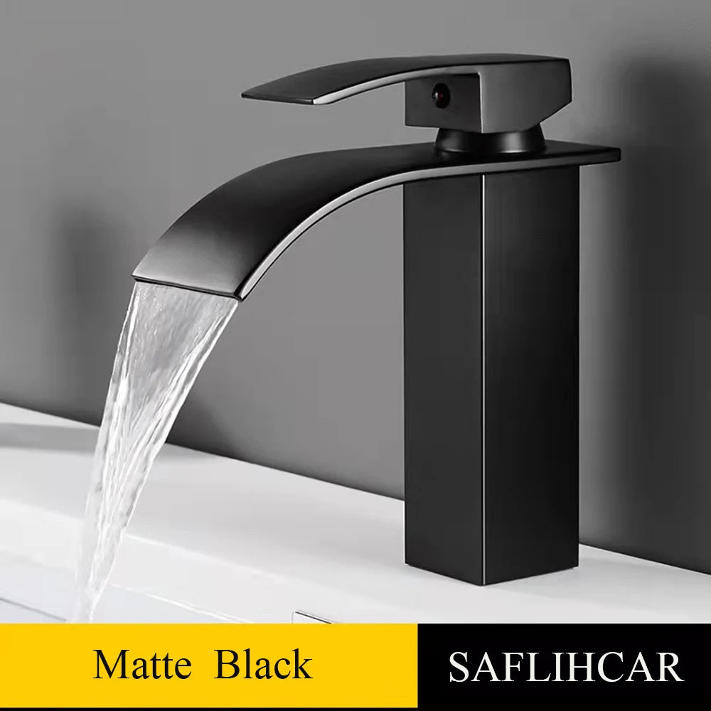 SAFLIHCAR Brass Single Hole Deck Mounted Basin Faucet