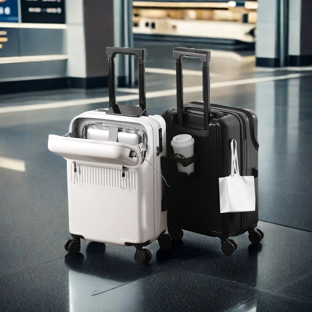 ShanghaiHign Rolling Luggage Carry On With Combination Lock