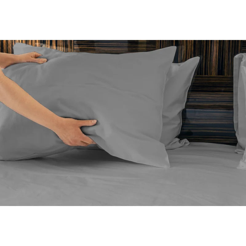 Premium 4-Piece Tencel Lyocell sheet Set, Silky Soft 100% Tencel, Oeko-TEX Certified, Queen - Gray