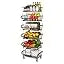 Hign-concerned Fruit Vegetable Storage Basket 5 Pullout