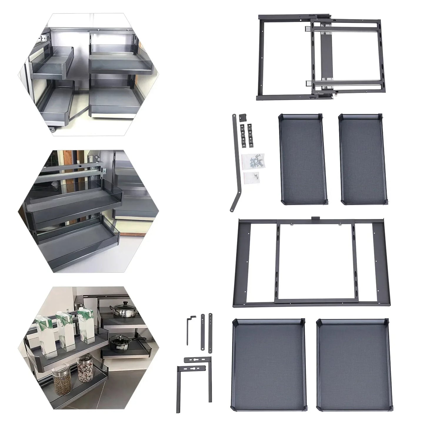 Hign-concerned Kitchen Blind Pull Out Organizer Soft Close