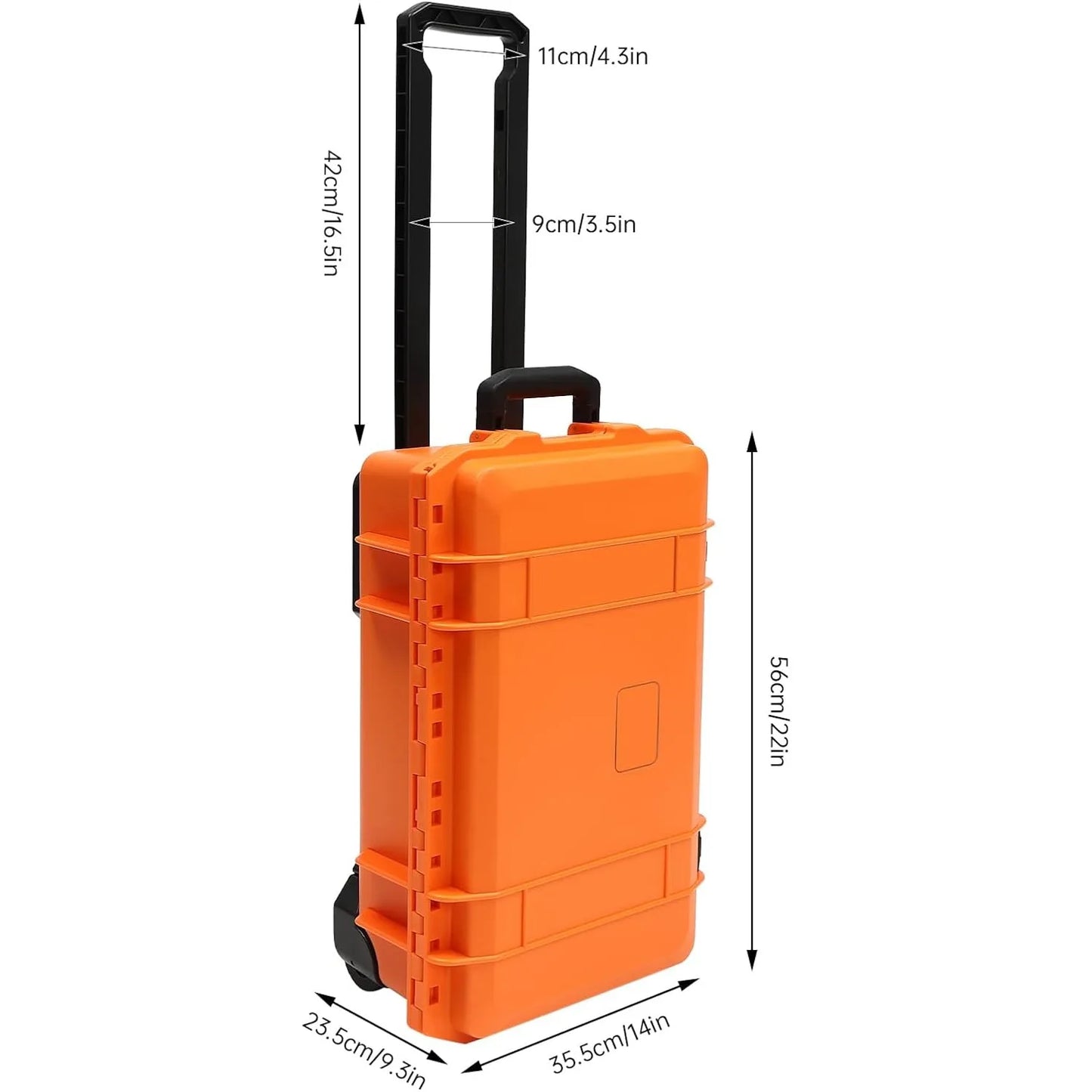 Bymaocar Waterproof Hard Case With Wheels For Cameras
