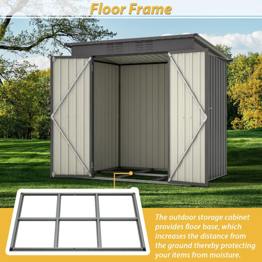 Hign Concerned Outdoor Storage Shed All Weather Tool Garden