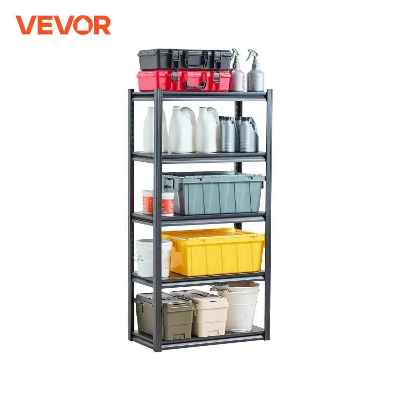 VEVOR 5 Tier Garage Storage Shelves Heavy Duty Metal Rack