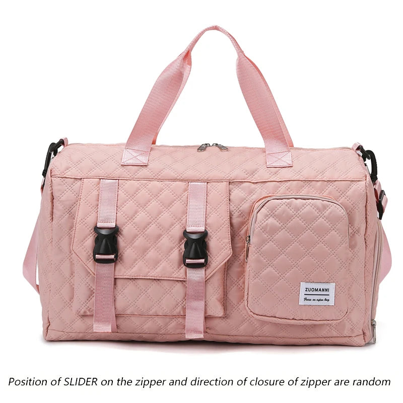 Durable Nylon Travel Duffle Bag Portable Gym Shoulder Bag