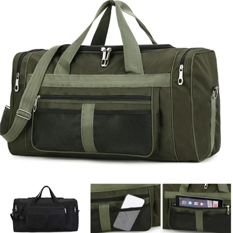 Nylon Travel Duffel Bag Carry On Large Capacity Weekender