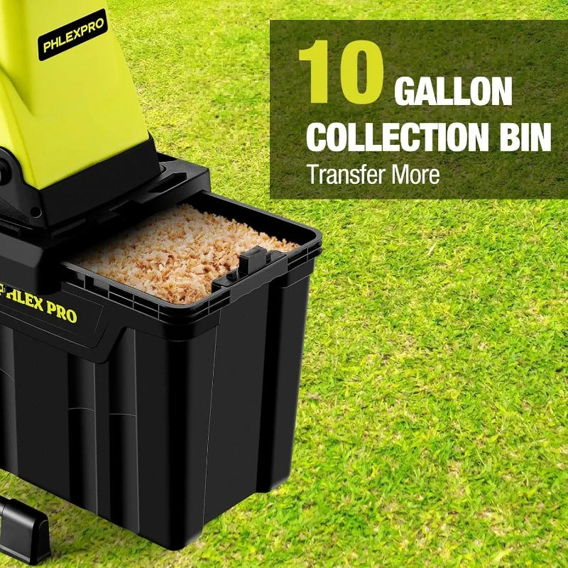 XMSJ Wood Chipper Shredder Corded Electric 15 Amp Pro