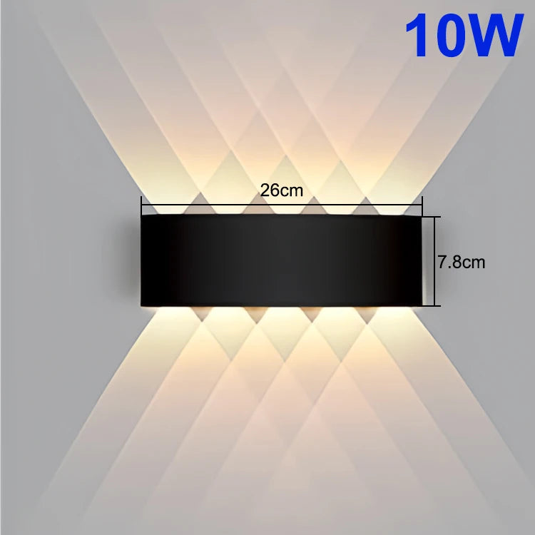 Up And Down LED Wall Lamp Waterproof Indoor Outdoor Wall Light For Bedroom